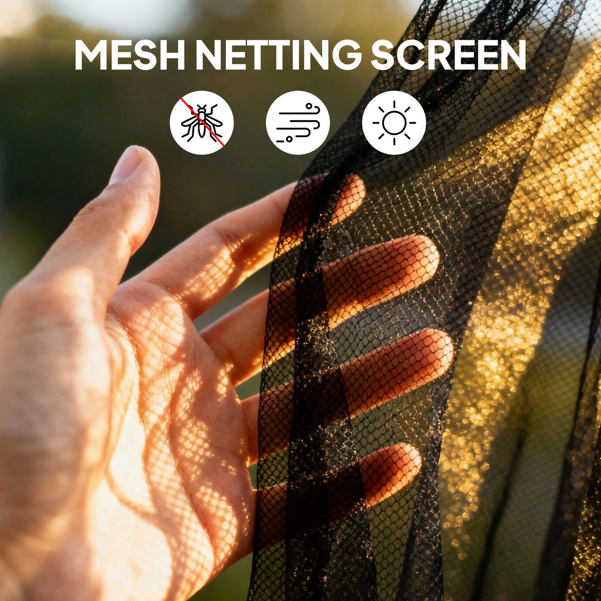 10' x 13' Khaki Gazebo Replacement Mosquito Netting with Zipper