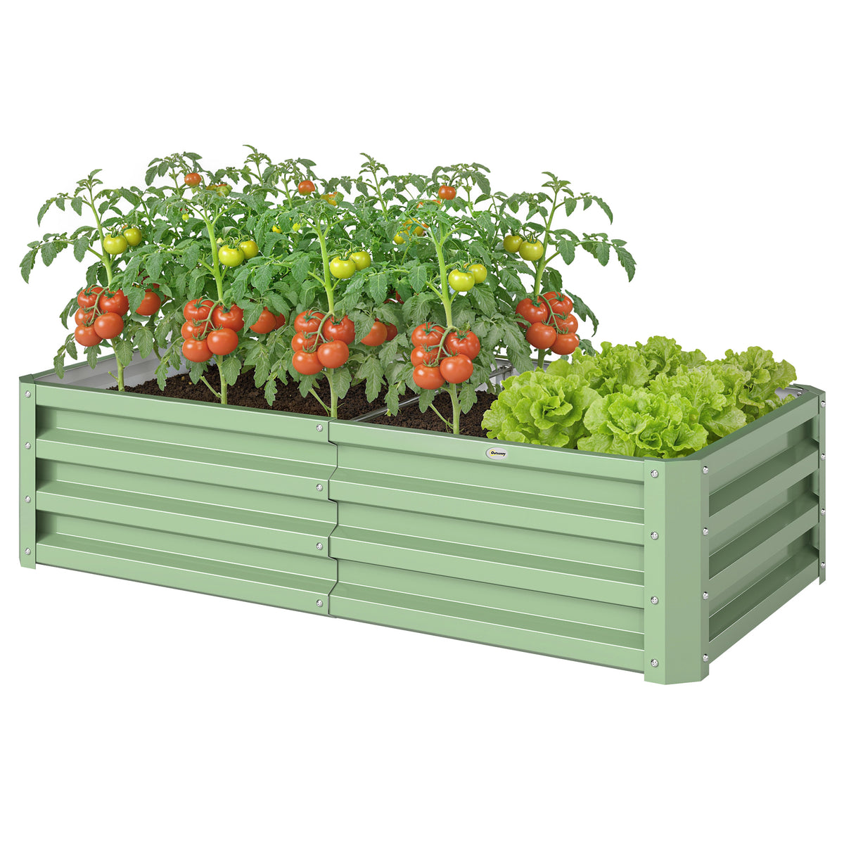 Galvanized Raised Garden Bed 4' x 2' x 1'