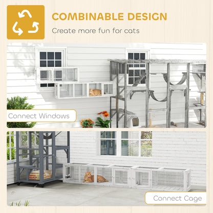 Outdoor Cat Tunnel Modular 8 Doors 98 Inch