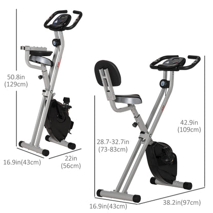 Foldable indoor stationary bike with magnetic resistance