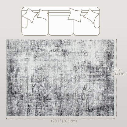 Modern Abstract Washable Living Room Area Rug