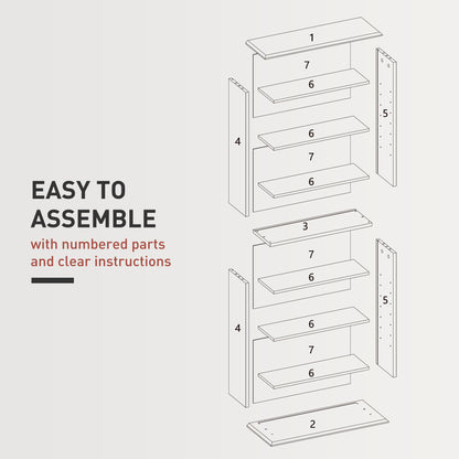 Mueble organizador multimedia de 8 compartimentos para 360 CD