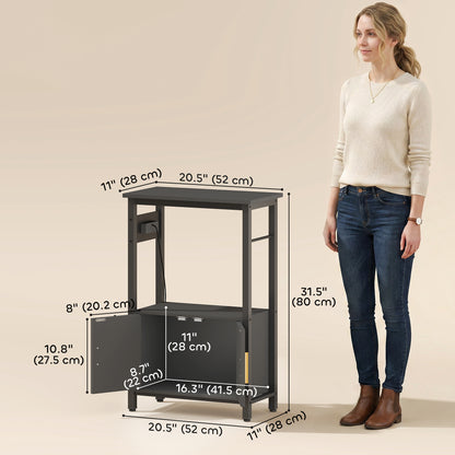 Mueble para acuario con enchufes y almacenamiento