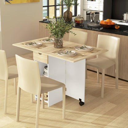 Folding Dining Table with Storage