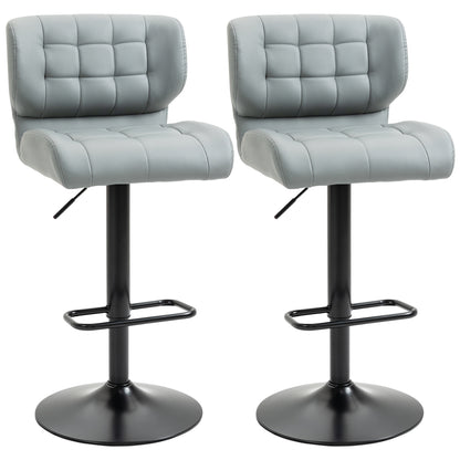 Swivel adjustable bar stools set of 2