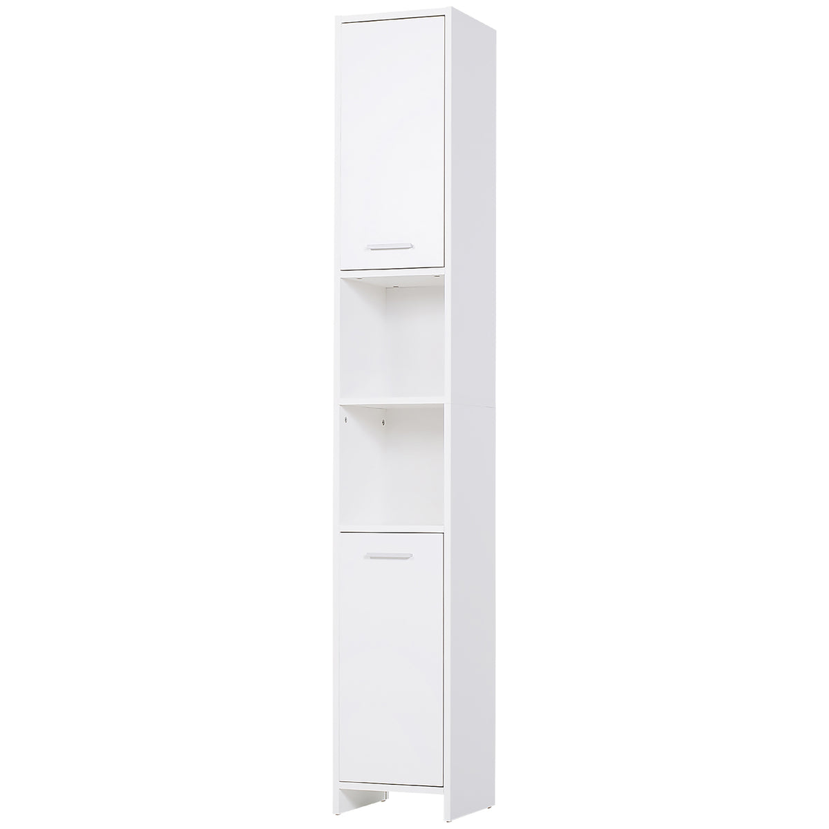 Mueble de baño alto y estrecho de madera