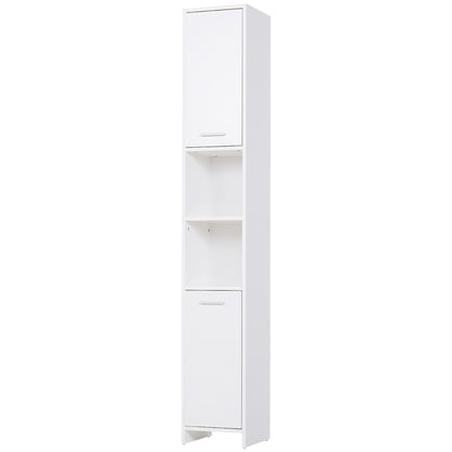 Mueble de baño alto y estrecho de madera