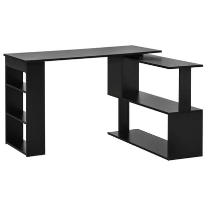 L-Shaped Desk 360° Rotating with Storage