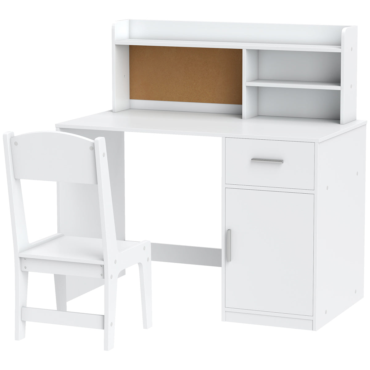 Escritorio infantil con almacenamiento y silla