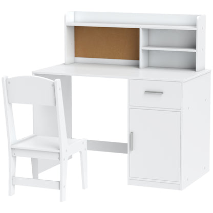 Escritorio infantil con almacenamiento y silla