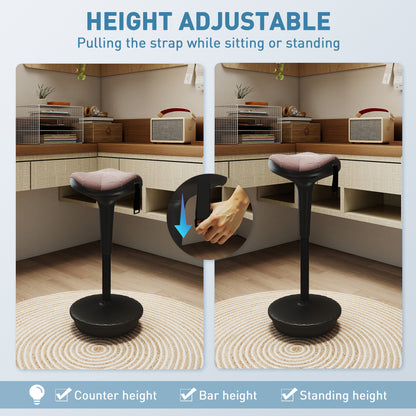 Ergonomic active sitting wobble stool