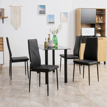 Sillas de comedor tapizadas lote de 4