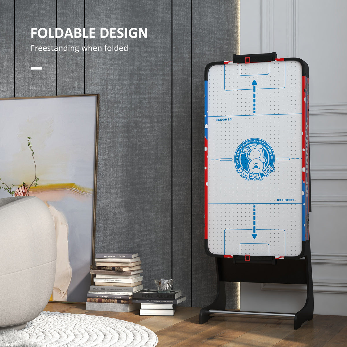 Mesa de hockey de aire plegable