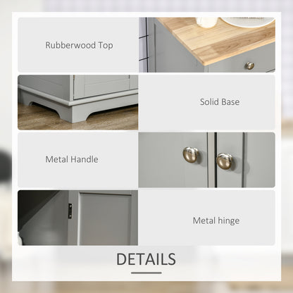 Modern Sideboard with Storage Drawers and Adjustable Shelves
