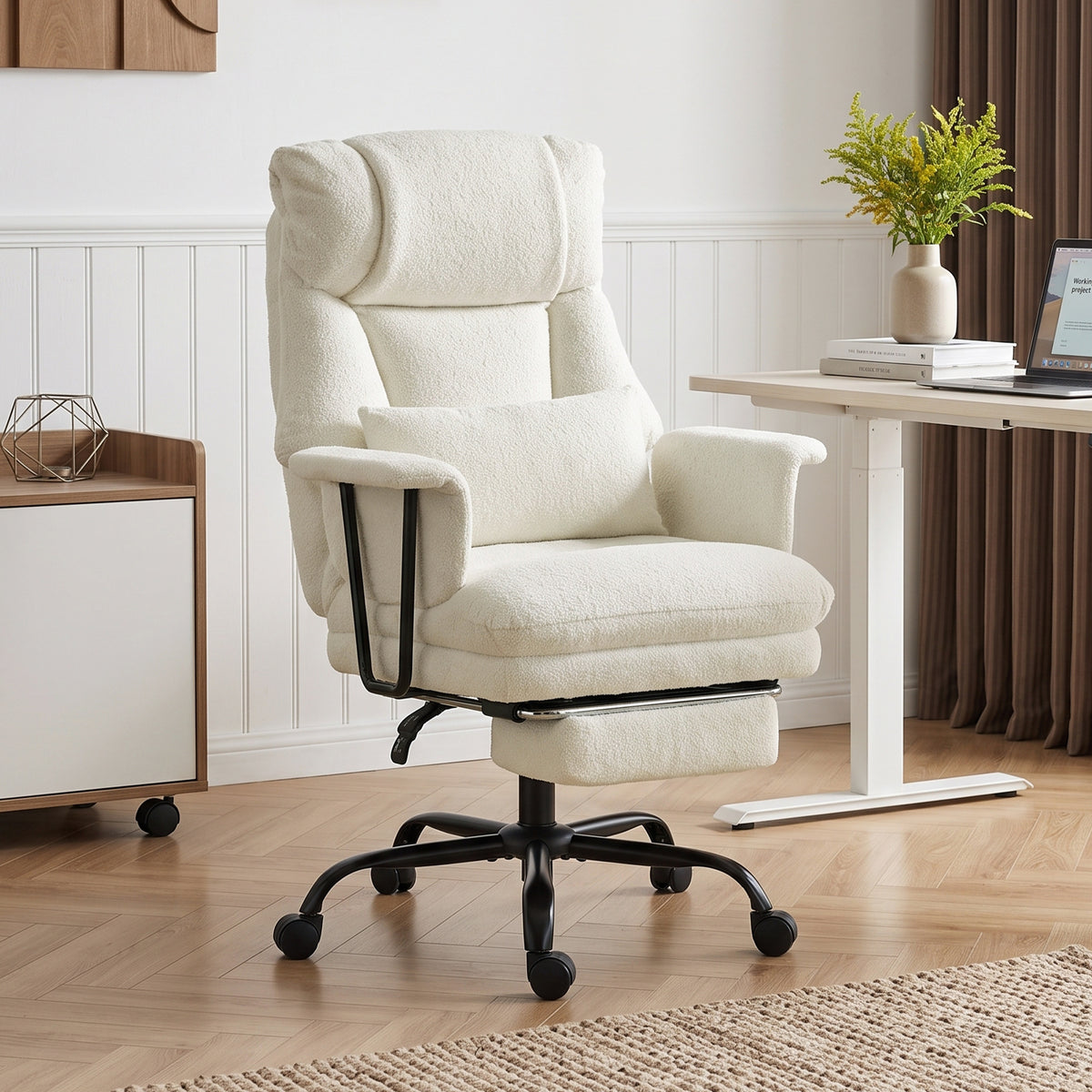 Silla de oficina robusta giratoria e inclinable