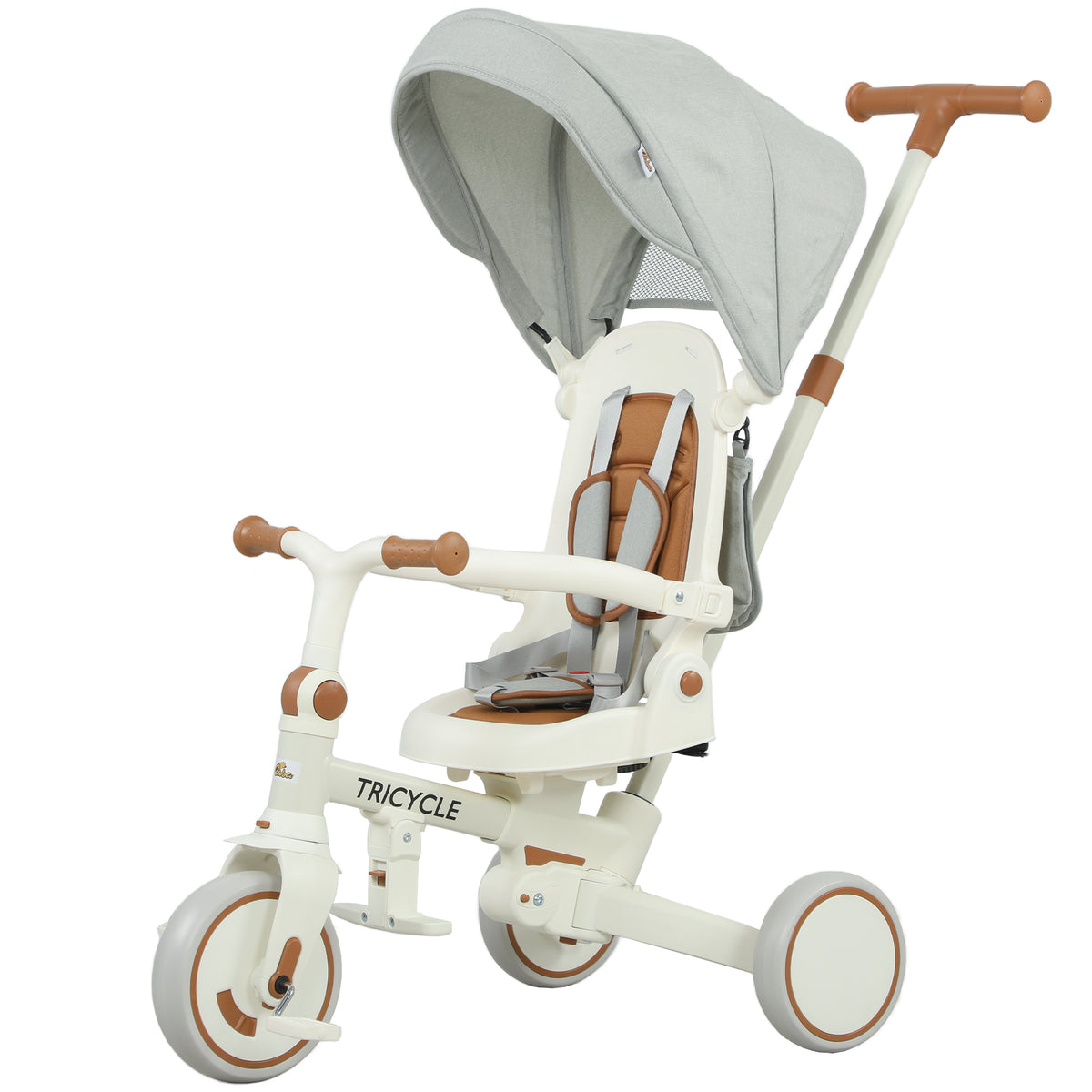 9-in-1 Convertible Tricycle with Safety Harness