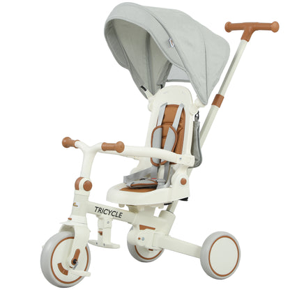9-in-1 Convertible Tricycle with Safety Harness