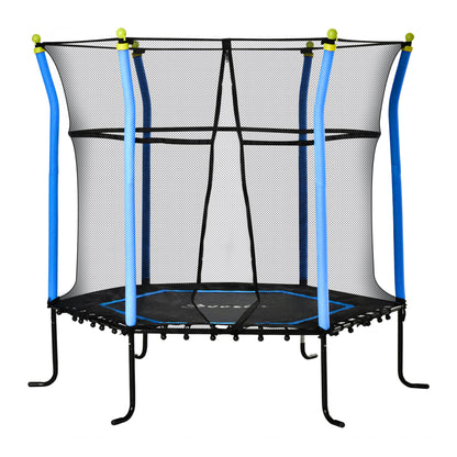 Kids Indoor Trampoline with Safety Enclosure Net