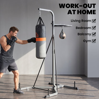 Soporte para saco de boxeo con balón de velocidad
