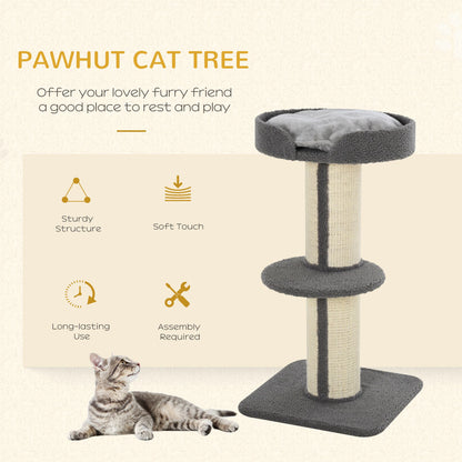 Multi-Tier Cat Tree with Sisal Scratching Post and Bed