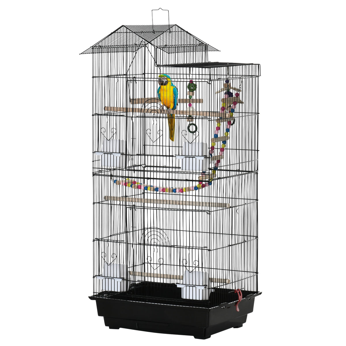 Spacious Bird Cage with Toys and Accessories