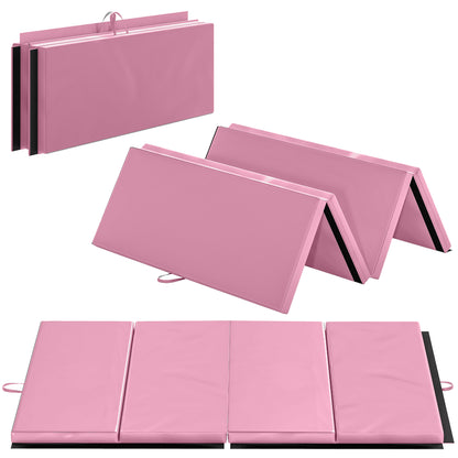 Foldable foam gymnastics exercise mat