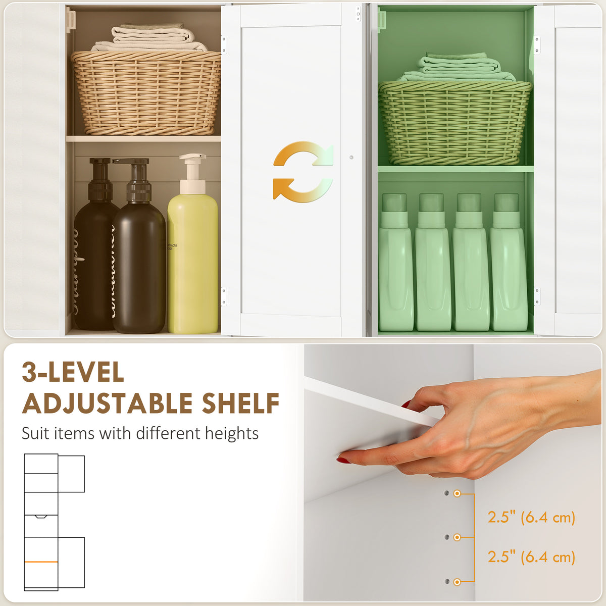 170 cm Tall Bathroom Storage Cabinet