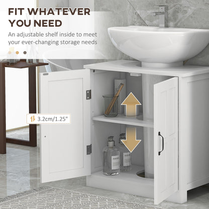 Under Sink Cabinet Double Door with Adjustable Shelf
