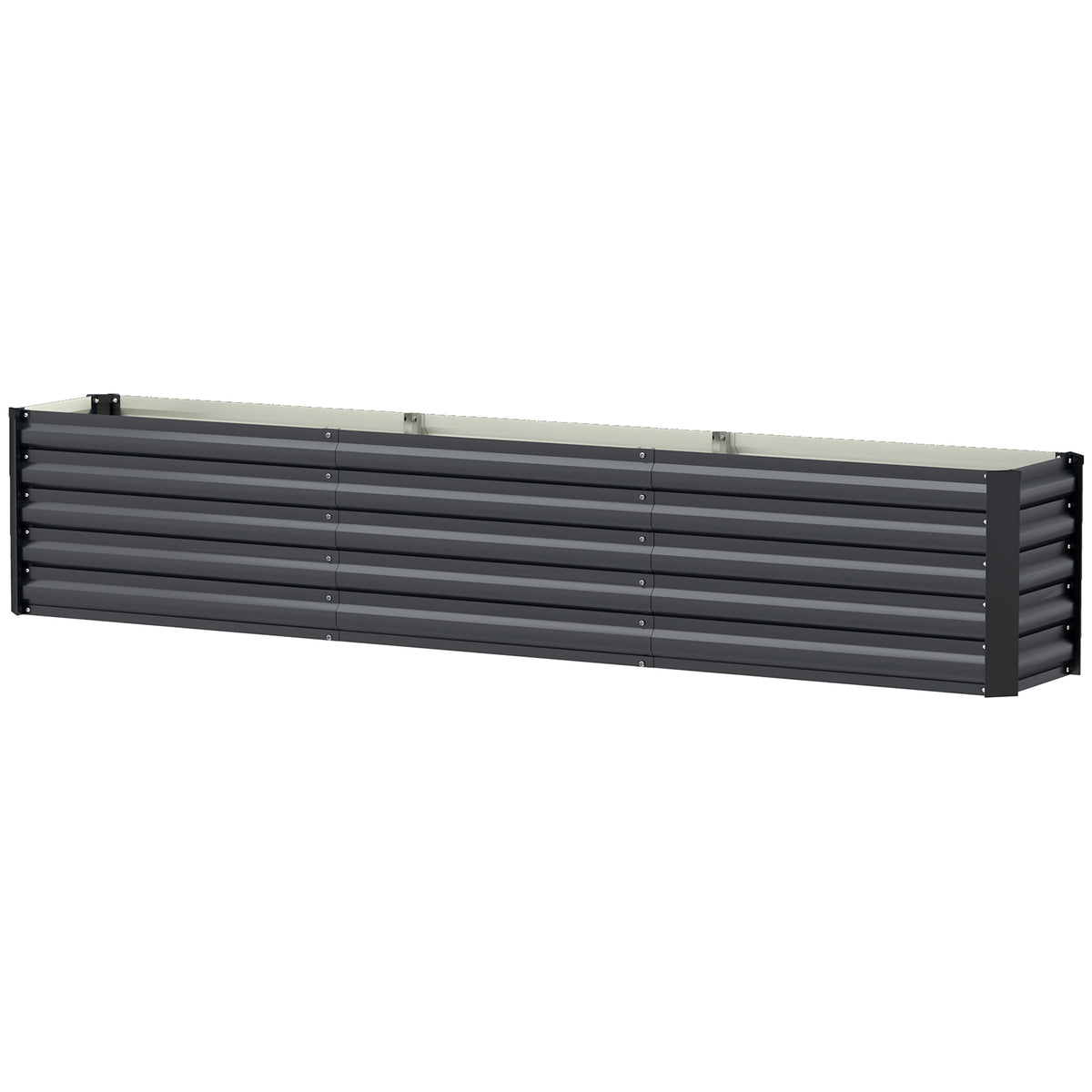  Galvanized Raised Garden Bed 240x40x45cm Outdoor Garden