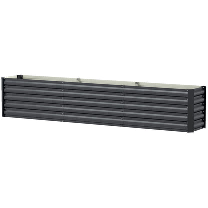  Galvanized Raised Garden Bed 240x40x45cm Outdoor Garden