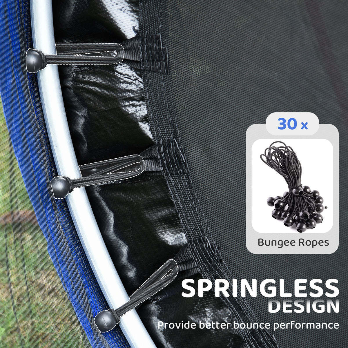 Kids Trampoline 55 in. with Safety Enclosure Net