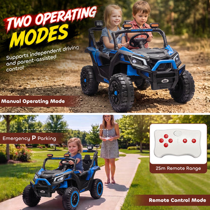 24V 2-Seater Kids Ride On Truck Car — Remote Control