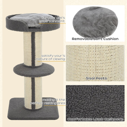 Multi-Tier Cat Tree with Sisal Scratching Post and Bed