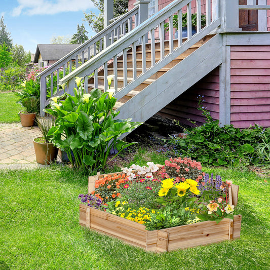 Screwless Hexagon Planter Box 39 x 36 inches