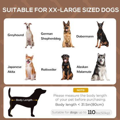 Elevated dog bed with canopy
