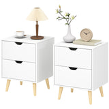 Modern bedside tables set of 2 drawers