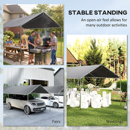 Car Shelter 10' Galvanized Steel