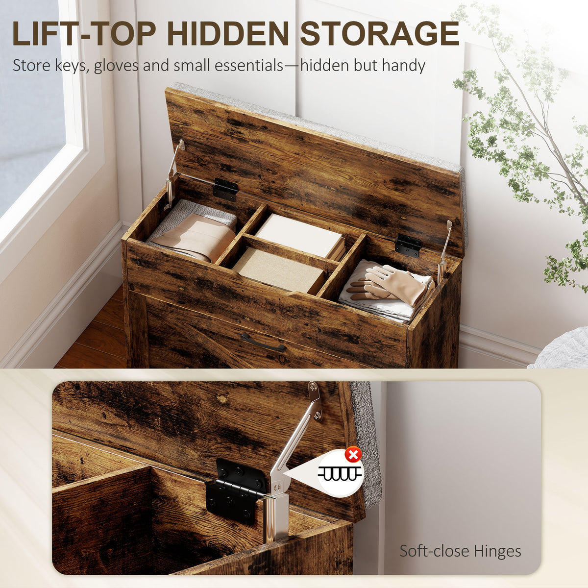 ਦੇਸੀ ਅੰਦਾਜ਼ ਦਾ ਜੁੱਤੇ ਰੱਖਣ ਵਾਲਾ ਬੈਂਚ