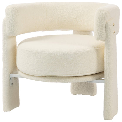 Sillón decorativo de sherpa