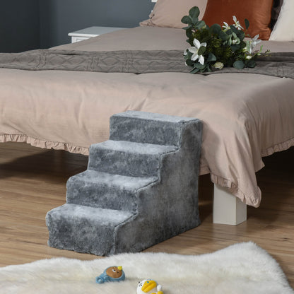 Escalera de 4 peldaños para perros con funda extraíble