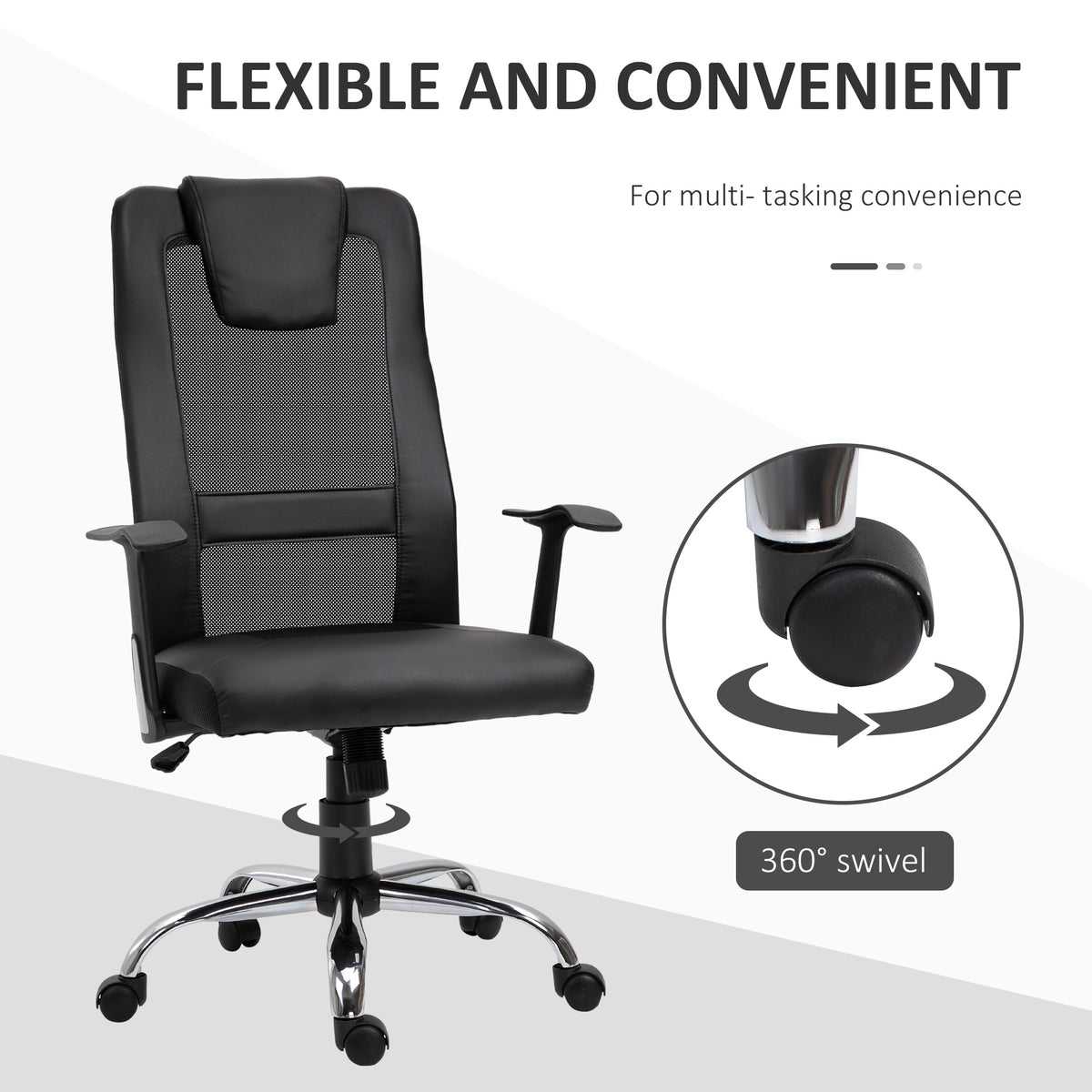 Ergonomic High Back Mesh Office Chair with Headrest