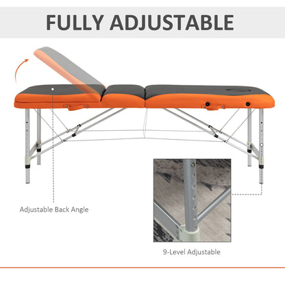Professional foldable aluminum massage table