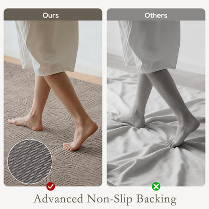 Faux fur area rug