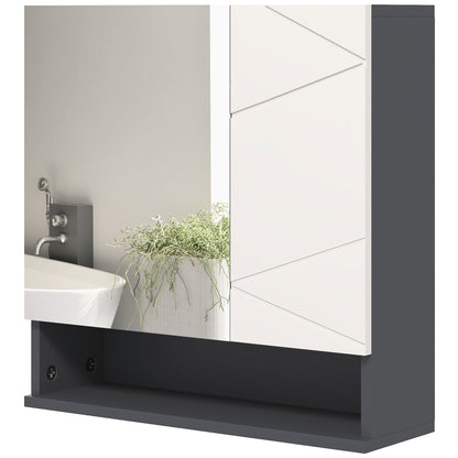 Wall mounted medicine cabinet with mirror