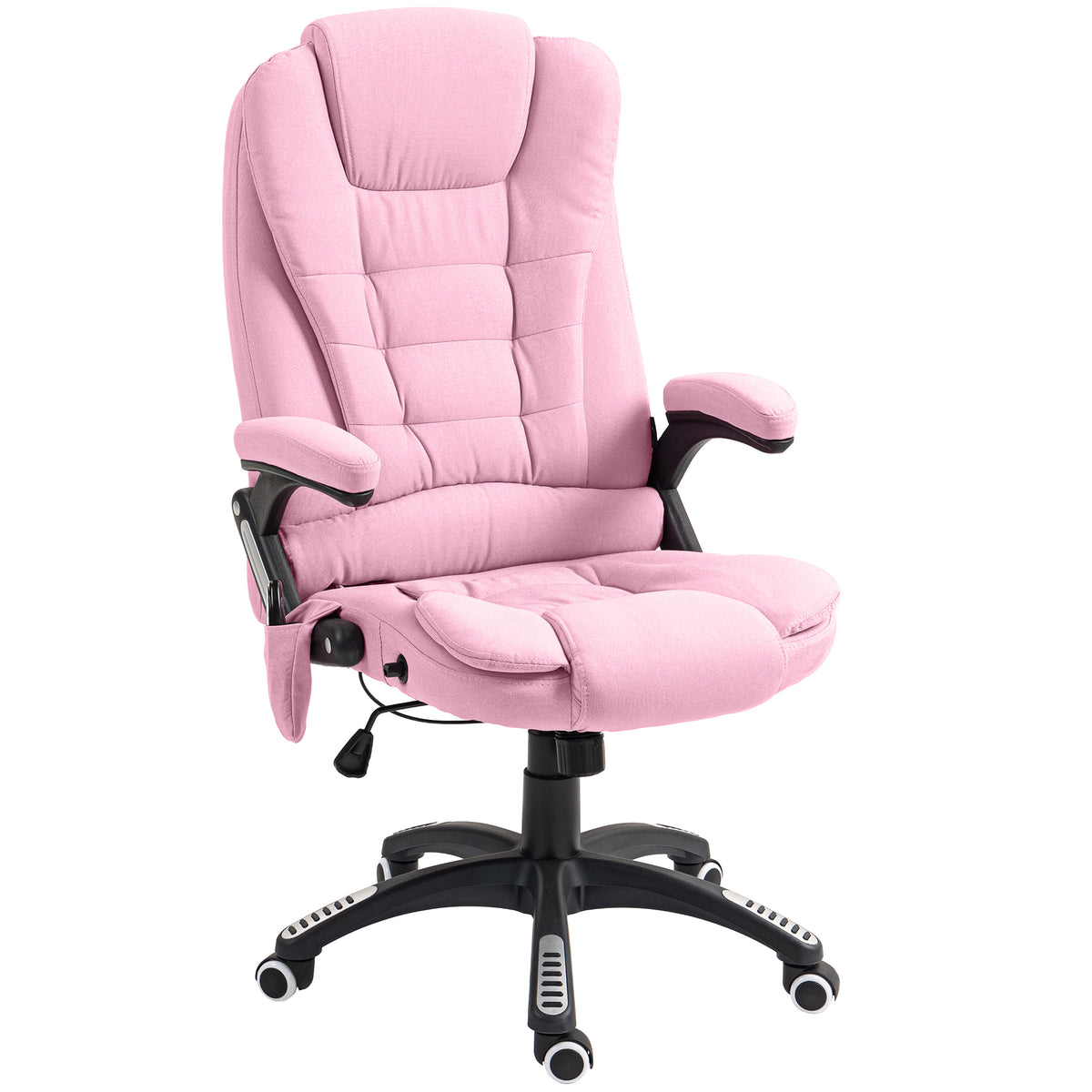 Sillón de oficina masajeante reclinable de respaldo alto giratorio