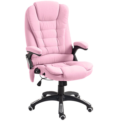 Sillón de oficina masajeante reclinable de respaldo alto giratorio
