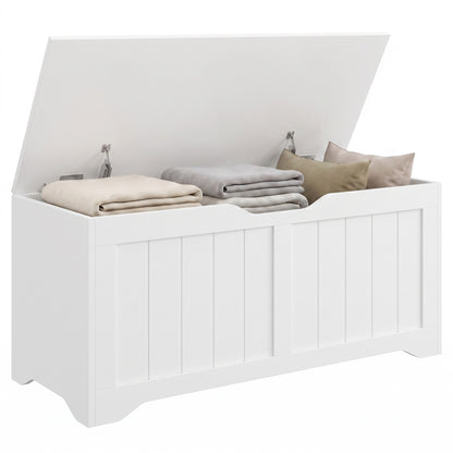 Lift-Top Storage Bench with Safety Hinges