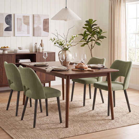 Juego de 4 sillas de comedor tapizadas