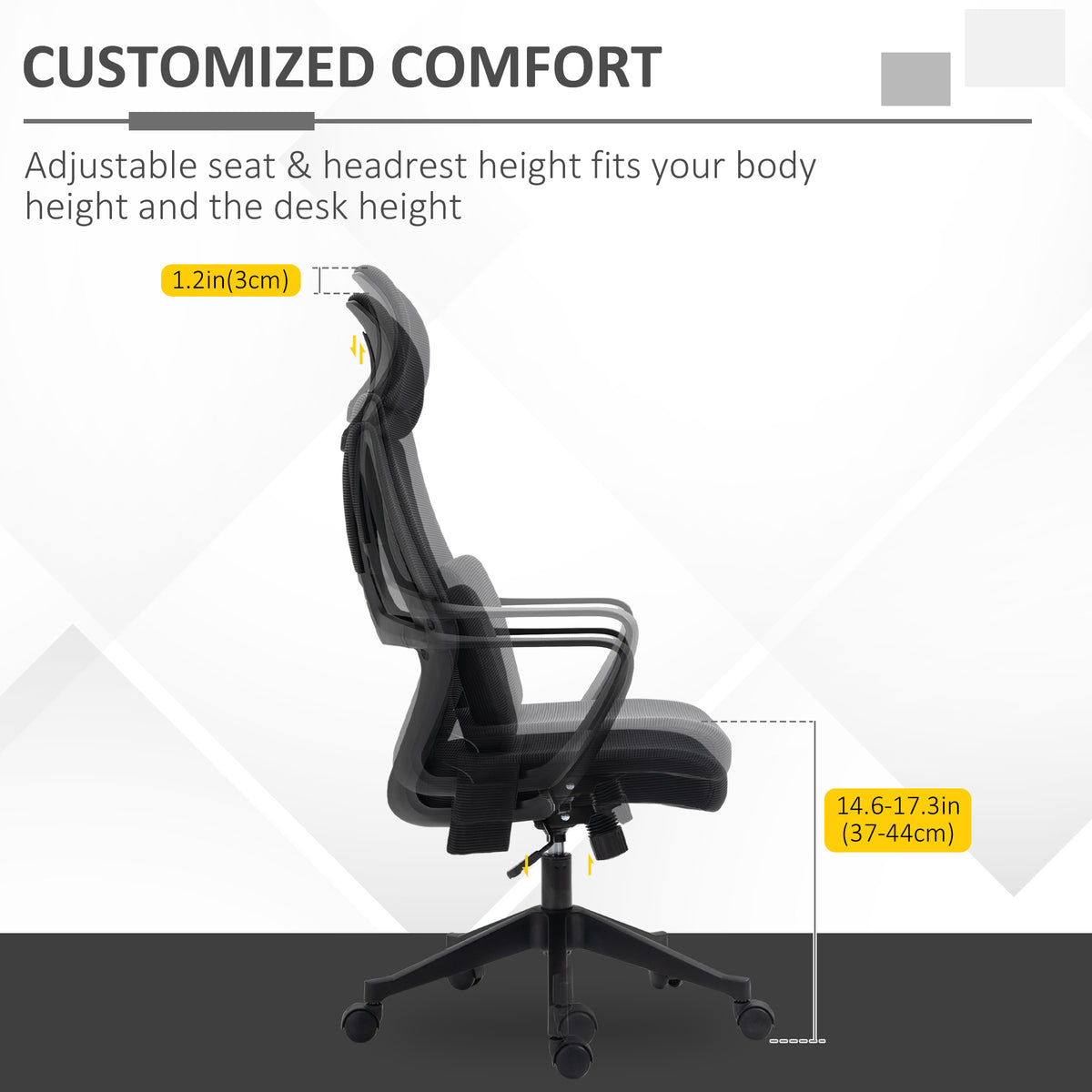 Ergonomic Office Chair with Massage Lumbar Support