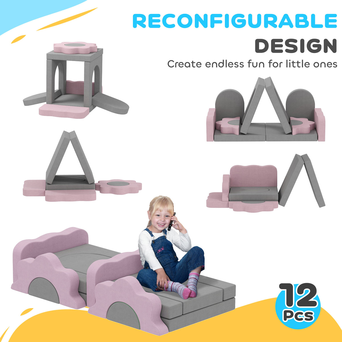 Climbing Blocks and Ball Pit — Set of 12